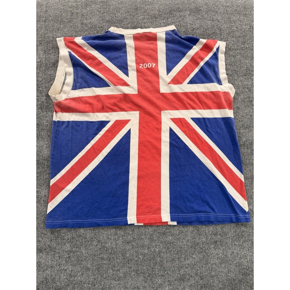 Def Leppard 2007 Union Jack Tank Top Shield Made In USA XL